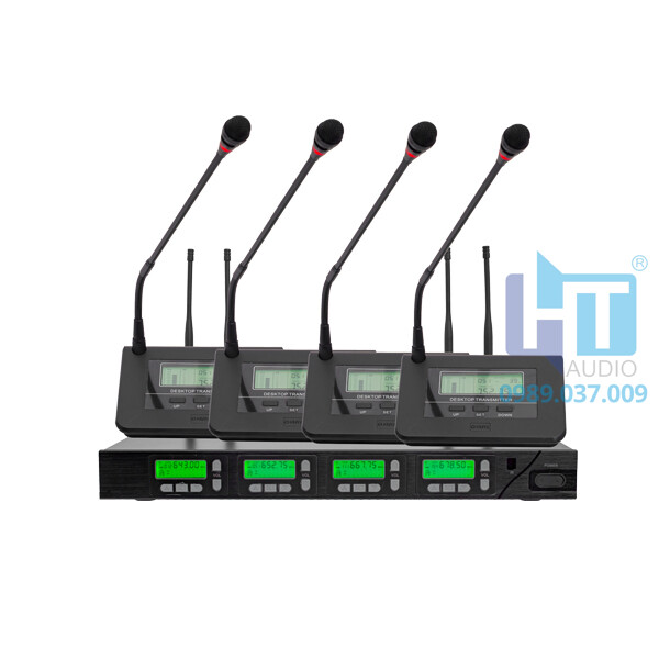 D6662A Micro không dây UHF cổ ngỗng 2 kênh D6662A Micro không dây UHF cổ ngỗng 2 kênh