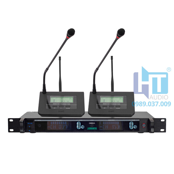 D6662A Micro không dây UHF cổ ngỗng 2 kênh D6662A Micro không dây UHF cổ ngỗng 2 kênh