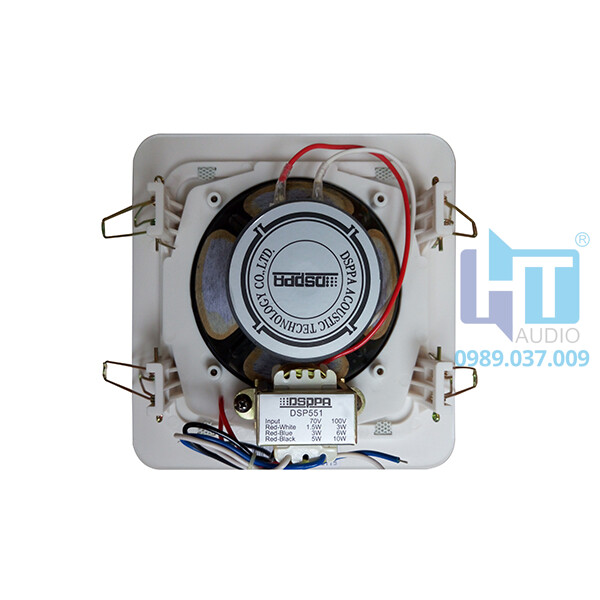DSP551 Loa âm trần hình vuông 10W DSP551 Loa âm trần hình vuông 10W