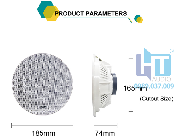 DSP7011L Loa âm trần không bo viền 10W DSP7011L Loa âm trần không bo viền 10W