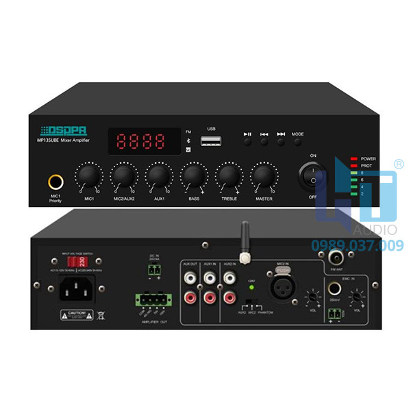 MP270UBE Tăng âm kèm trộn số tích hợp USB/FM/Bluetooth, MP270UBE Tăng âm kèm trộn số tích hợp USB/FM/Bluetooth,