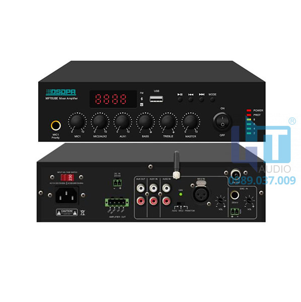 MP270UBE Tăng âm kèm trộn số tích hợp USB/FM/Bluetooth, MP270UBE Tăng âm kèm trộn số tích hợp USB/FM/Bluetooth,