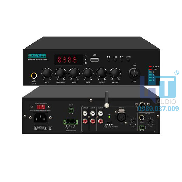 MP270UBE Tăng âm kèm trộn số tích hợp USB/FM/Bluetooth, MP270UBE Tăng âm kèm trộn số tích hợp USB/FM/Bluetooth,